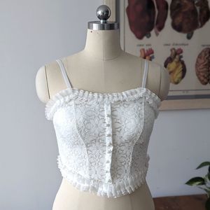 Elegant White Lace Camisole